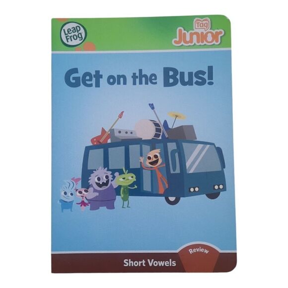 Leapfrog Tag Junior Get on the Bus Short Vowel Review Book - Picture 1 of 2